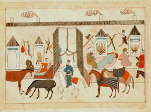 Ms 1671 Interno del Palazzo del Sultano a Istanbul, c.1580 da Islamic School